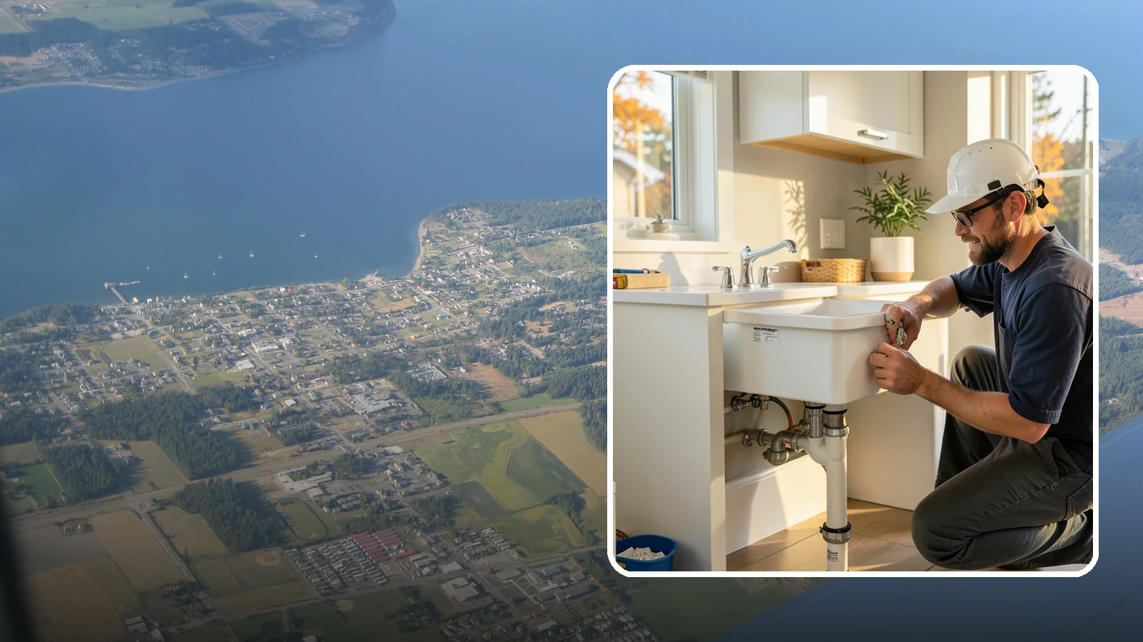 Laundry Sink Installation in Coupeville, Island County, WA - We install durable laundry sinks with proper drainage and supply lines built to WA plumbing code.