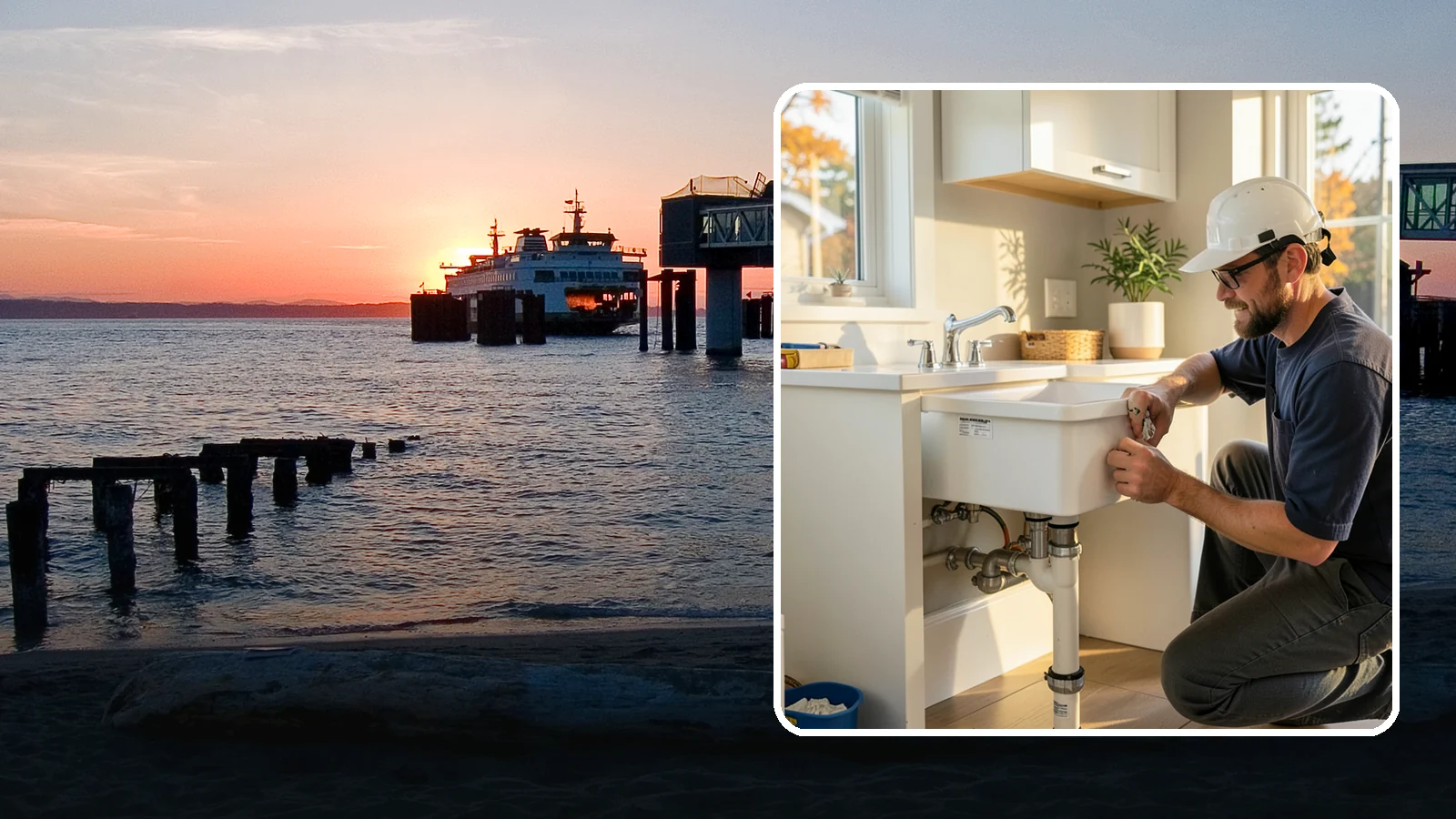 Laundry Sink Installation in Edmonds, Snohomish County, WA - We install durable laundry sinks with proper drainage and supply lines built to WA plumbing code.