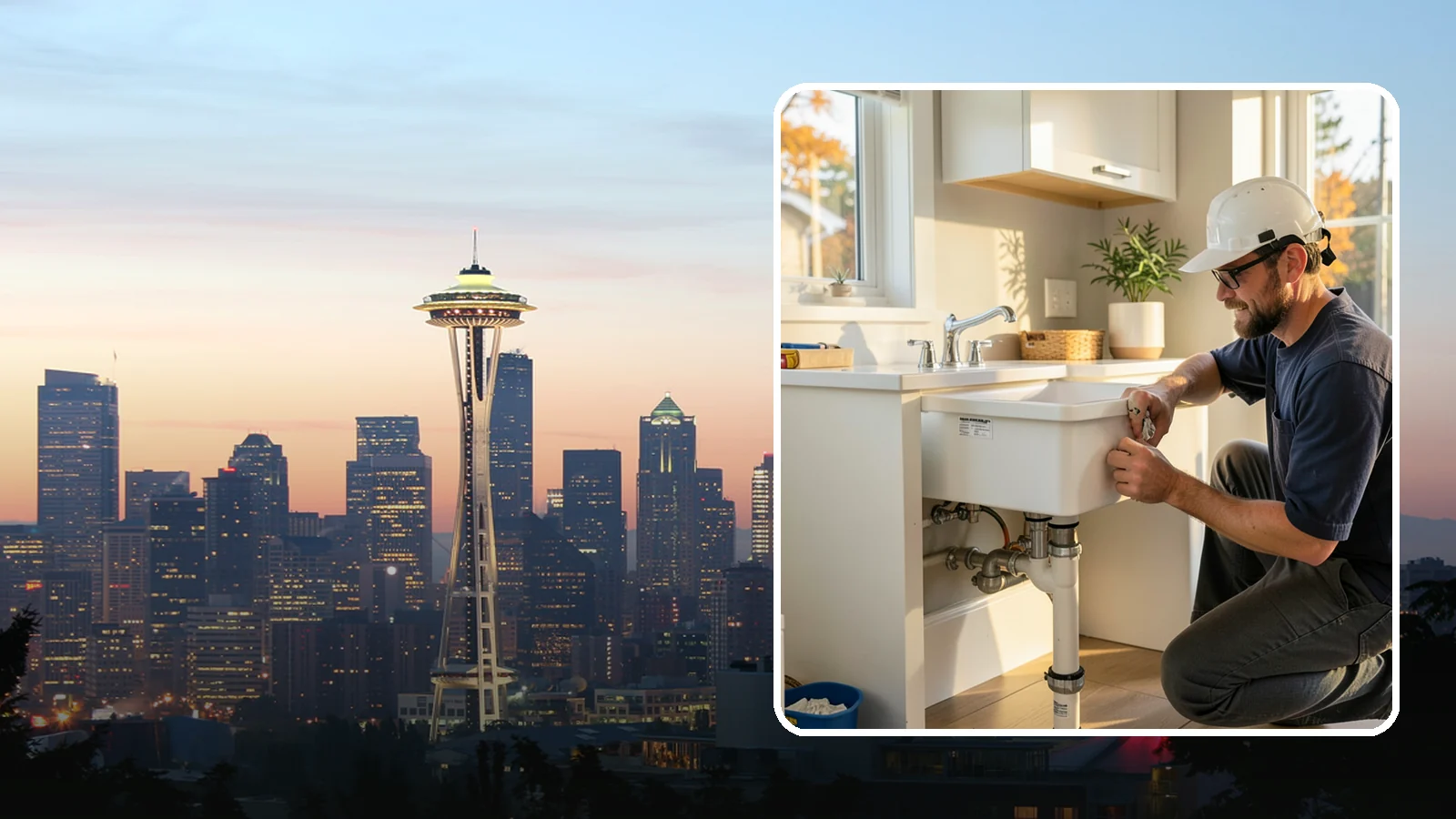Laundry Sink Installation in Seattle, King County, WA - We install durable laundry sinks with proper drainage and supply lines built to WA plumbing code.