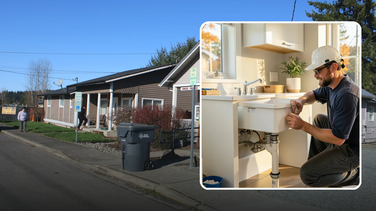 Laundry Sink Installation in South Prairie, Pierce County, WA - We install durable laundry sinks with proper drainage and supply lines built to WA plumbing code.