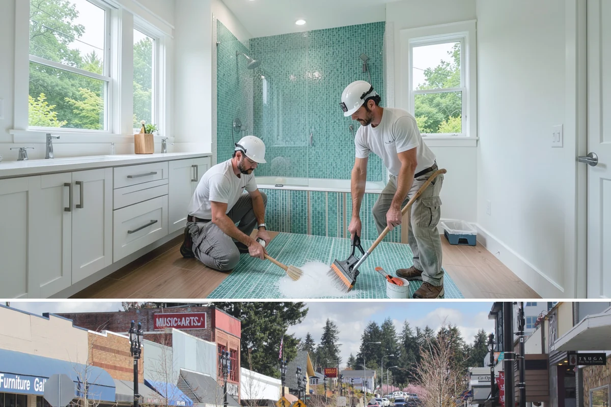 Lazy Susan Installation in Bothell, King County, WA - Corner storage upgrades have no seasonal constraints and can be completed in a short visit year-round.