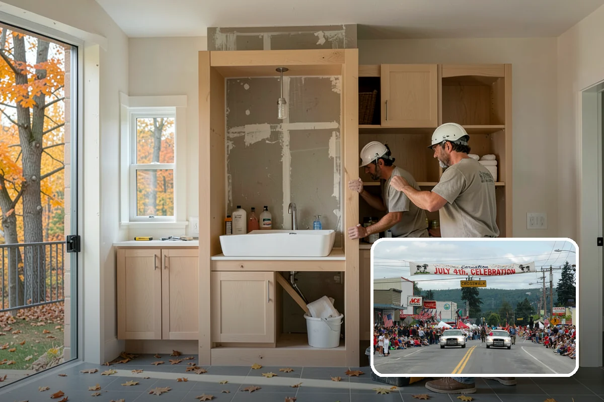 Lazy Susan Installation in Carnation, King County, WA - Full access to previously wasted corner space