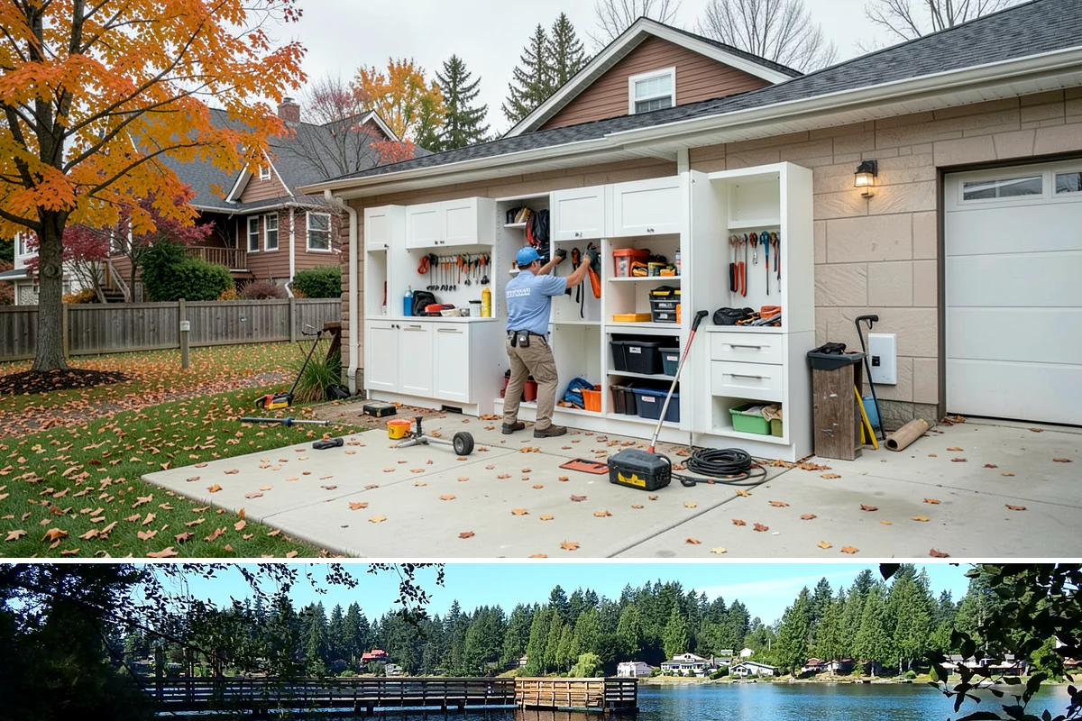 Lazy Susan Installation in Federal Way, King County, WA - Corner storage upgrades have no seasonal constraints and can be completed in a short visit year-round.