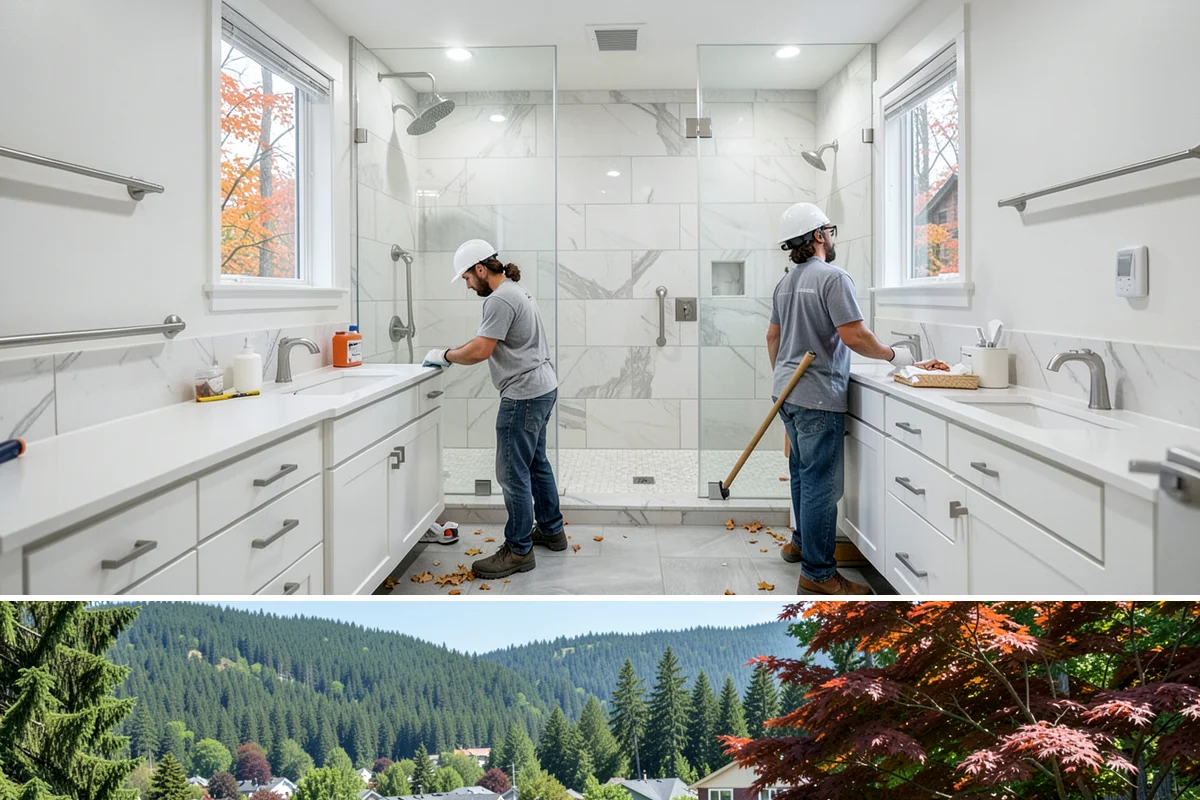 Lazy Susan Installation in Index, Snohomish County, WA - Corner storage upgrades have no seasonal constraints and can be completed in a short visit year-round.