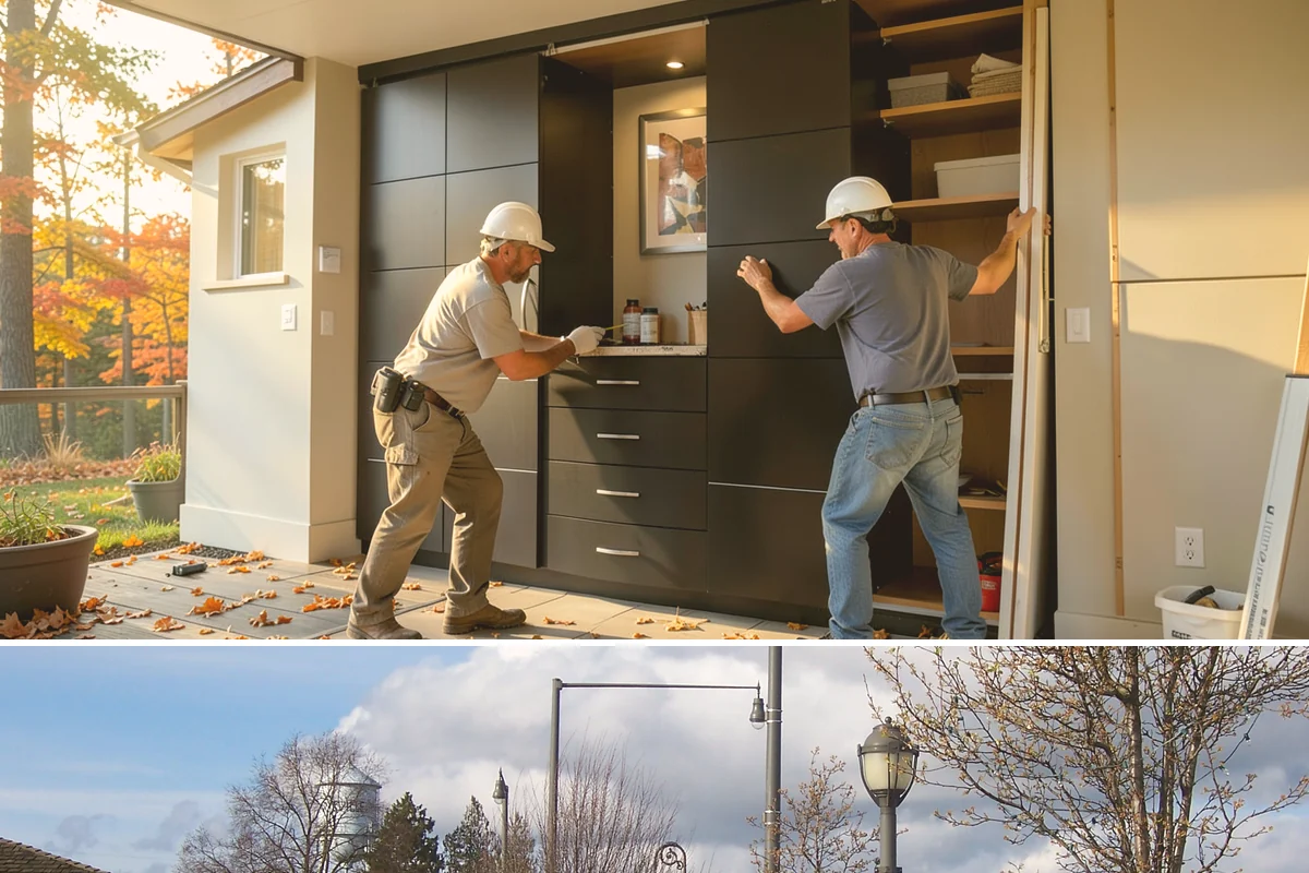 Lazy Susan Installation in Marysville, Snohomish County, WA - Corner storage upgrades have no seasonal constraints and can be completed in a short visit year-round.