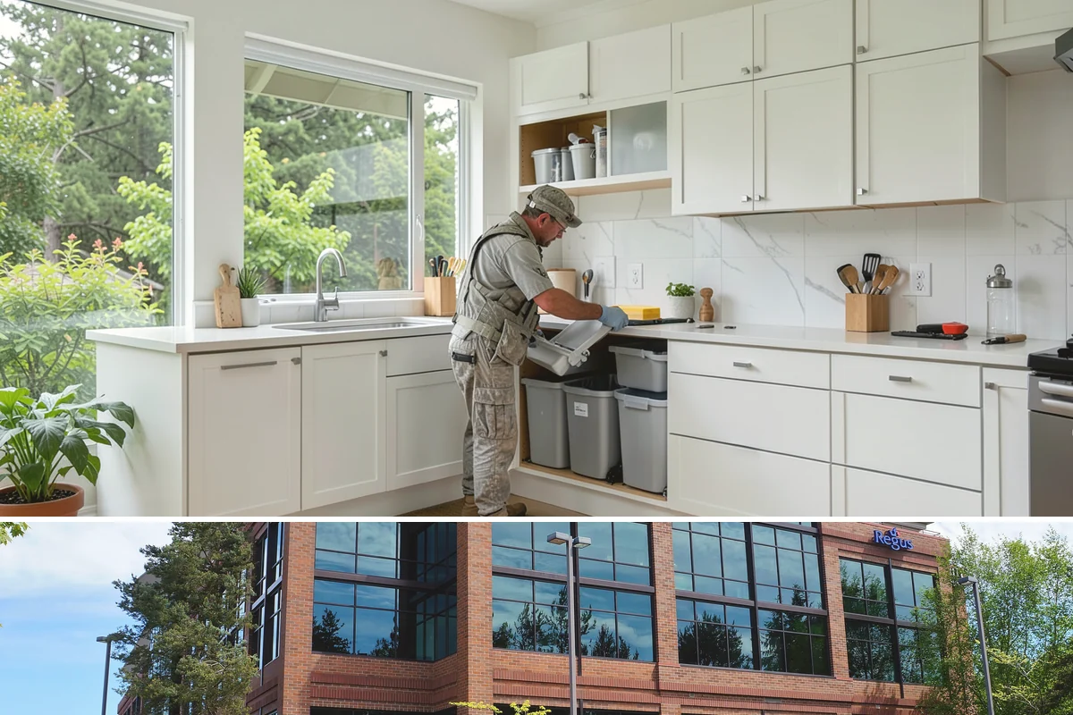 Lazy Susan Installation in Mountlake Terrace, Snohomish County, WA - Corner storage upgrades have no seasonal constraints and can be completed in a short visit year-round.