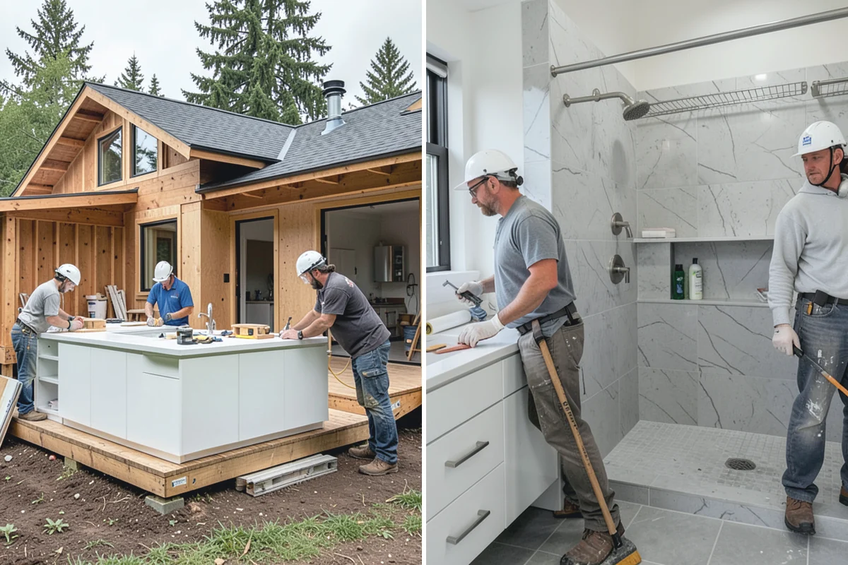 Lazy Susan Installation in Roy, Pierce County, WA - Evaluate the corner cabinet configuration