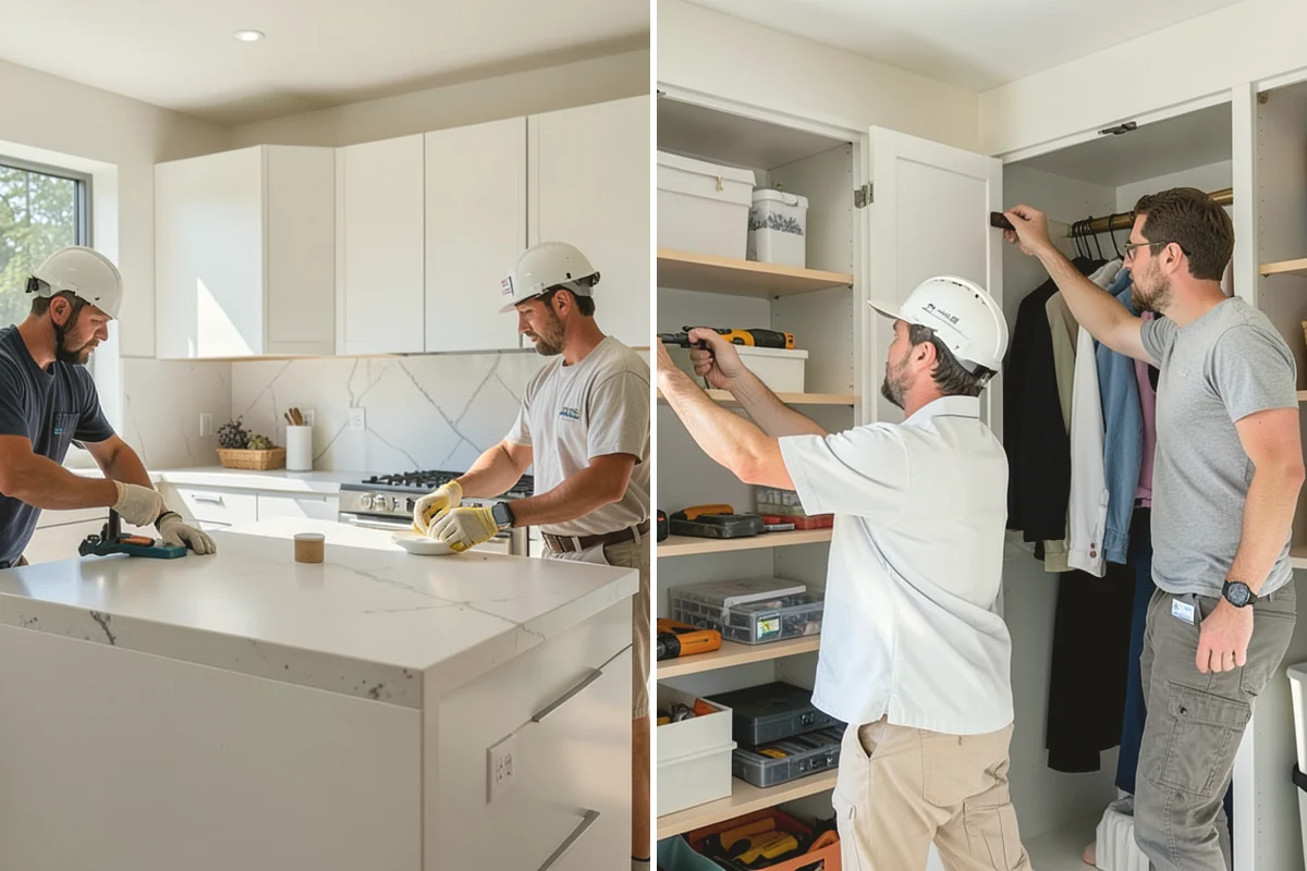 Lazy Susan Installation in Ruston, Pierce County, WA - Evaluate the corner cabinet configuration