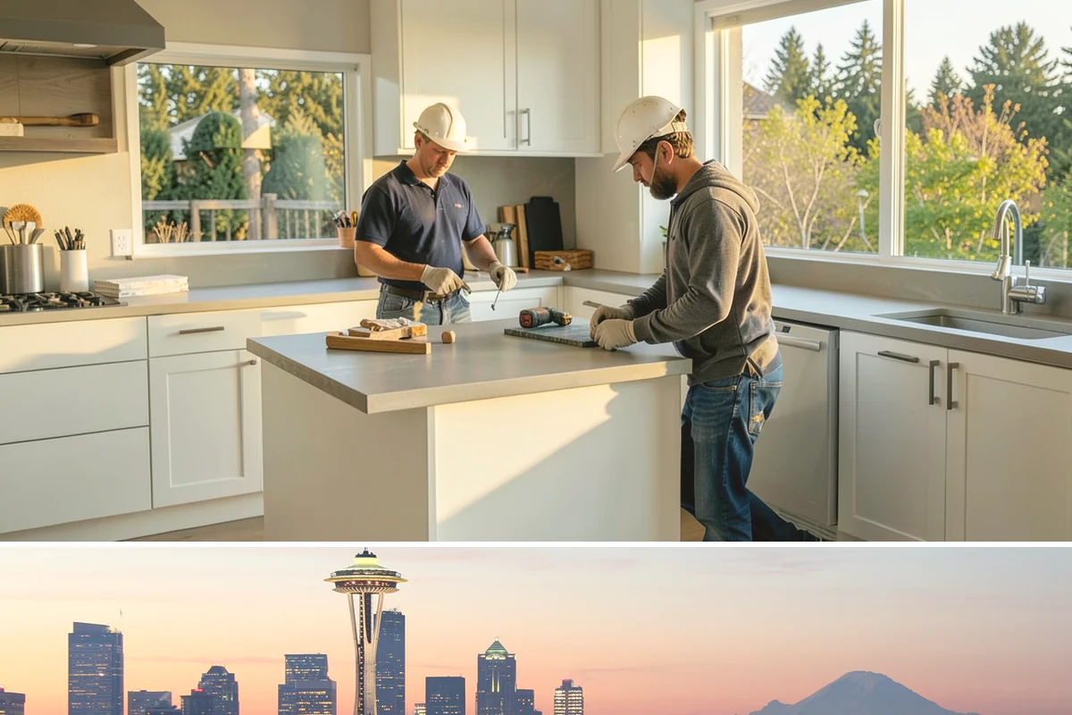 Lazy Susan Installation in Seattle, King County, WA - Corner storage upgrades have no seasonal constraints and can be completed in a short visit year-round.