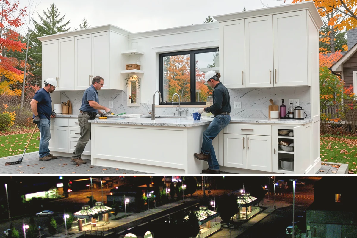 LED Lighting Retrofit in Auburn, King County, WA - Fall is popular as daylight shortens, but retrofits can be done in any season.