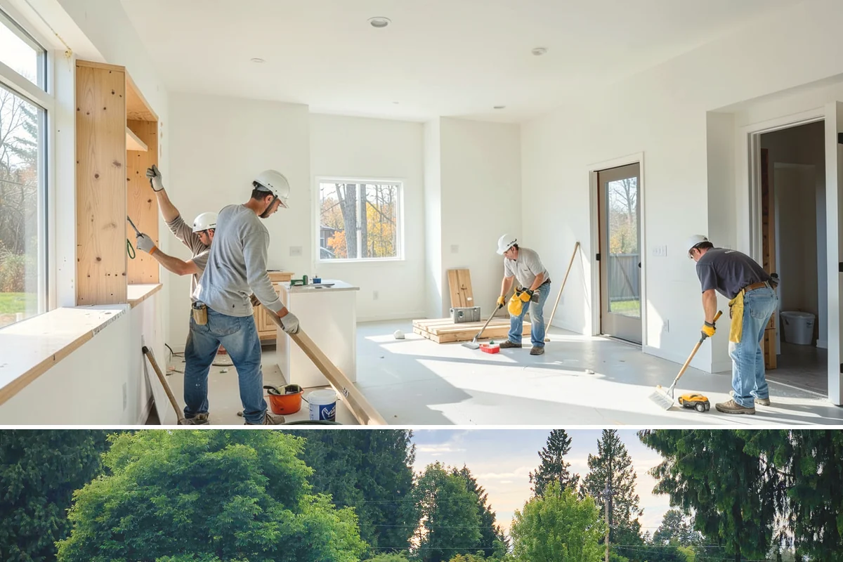 LED Lighting Retrofit in Bonney Lake, Pierce County, WA - Fall is popular as daylight shortens, but retrofits can be done in any season.