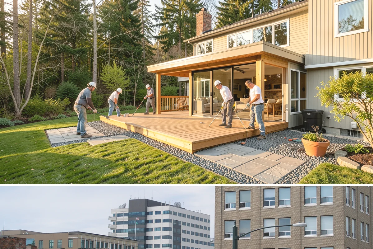 LED Lighting Retrofit in Everett, Snohomish County, WA - Fall is popular as daylight shortens, but retrofits can be done in any season.