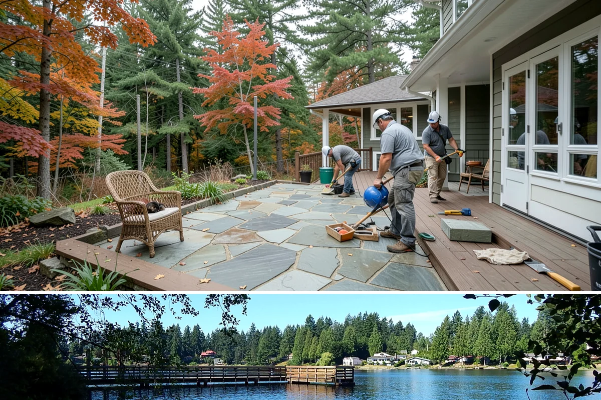 LED Lighting Retrofit in Federal Way, King County, WA - Fall is popular as daylight shortens, but retrofits can be done in any season.