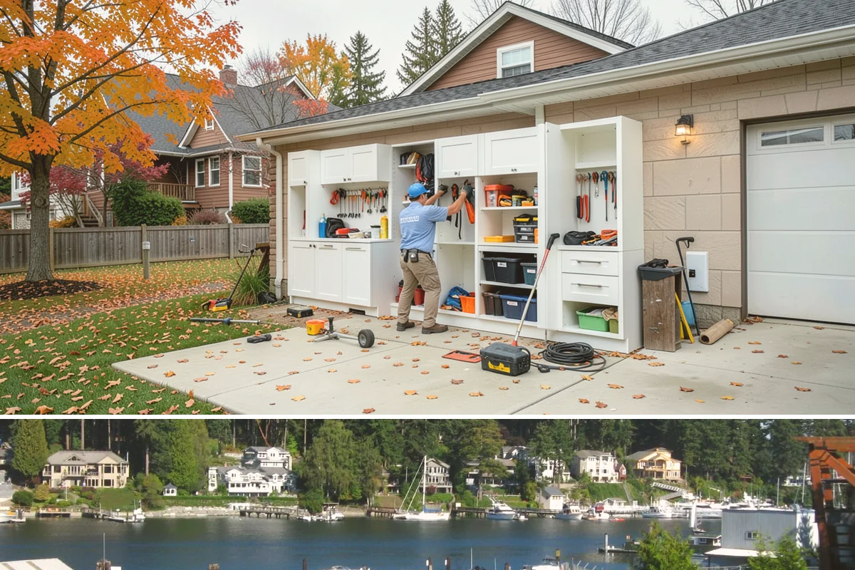 LED Lighting Retrofit in Gig Harbor, Pierce County, WA - Fall is popular as daylight shortens, but retrofits can be done in any season.