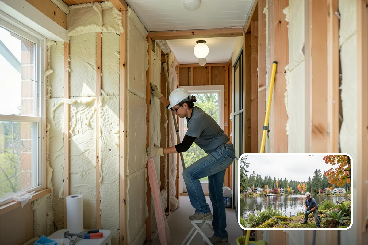LED Lighting Retrofit in La Conner, Skagit County, WA - Cuts lighting energy use dramatically