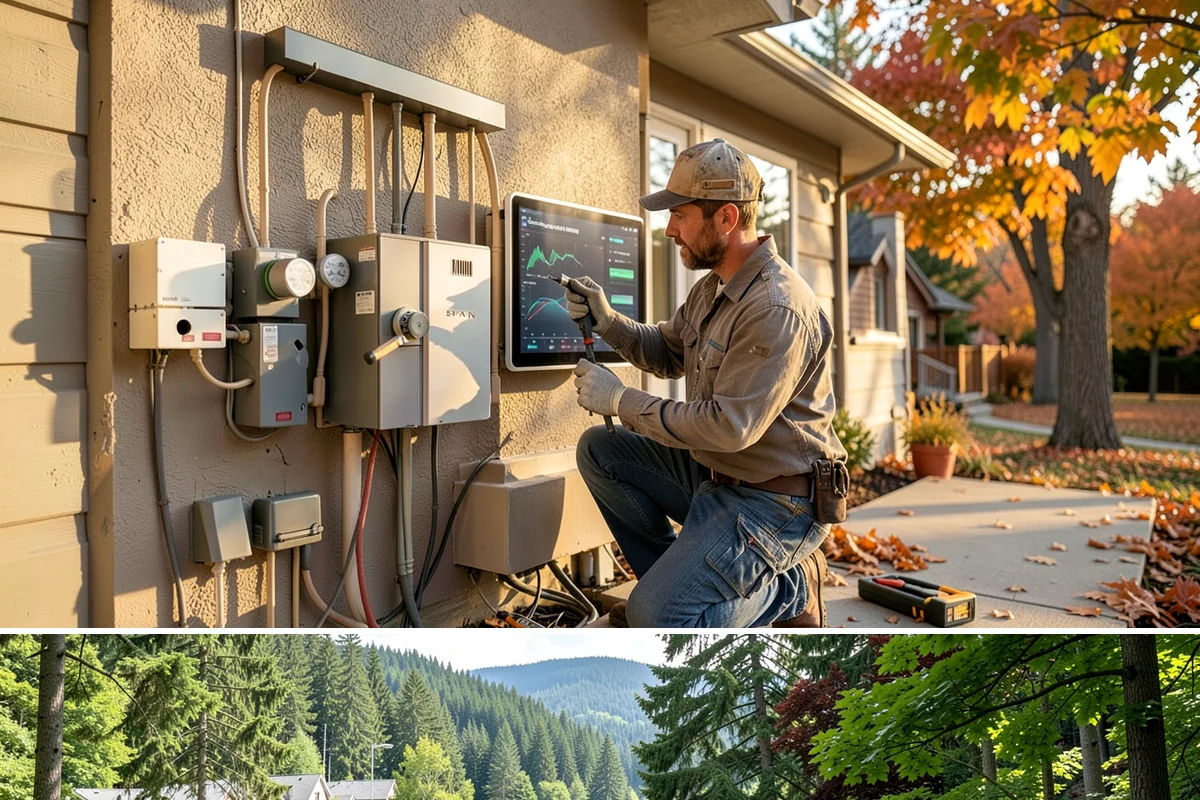 LED Lighting Retrofit in Lake Forest Park, King County, WA - Fall is popular as daylight shortens, but retrofits can be done in any season.