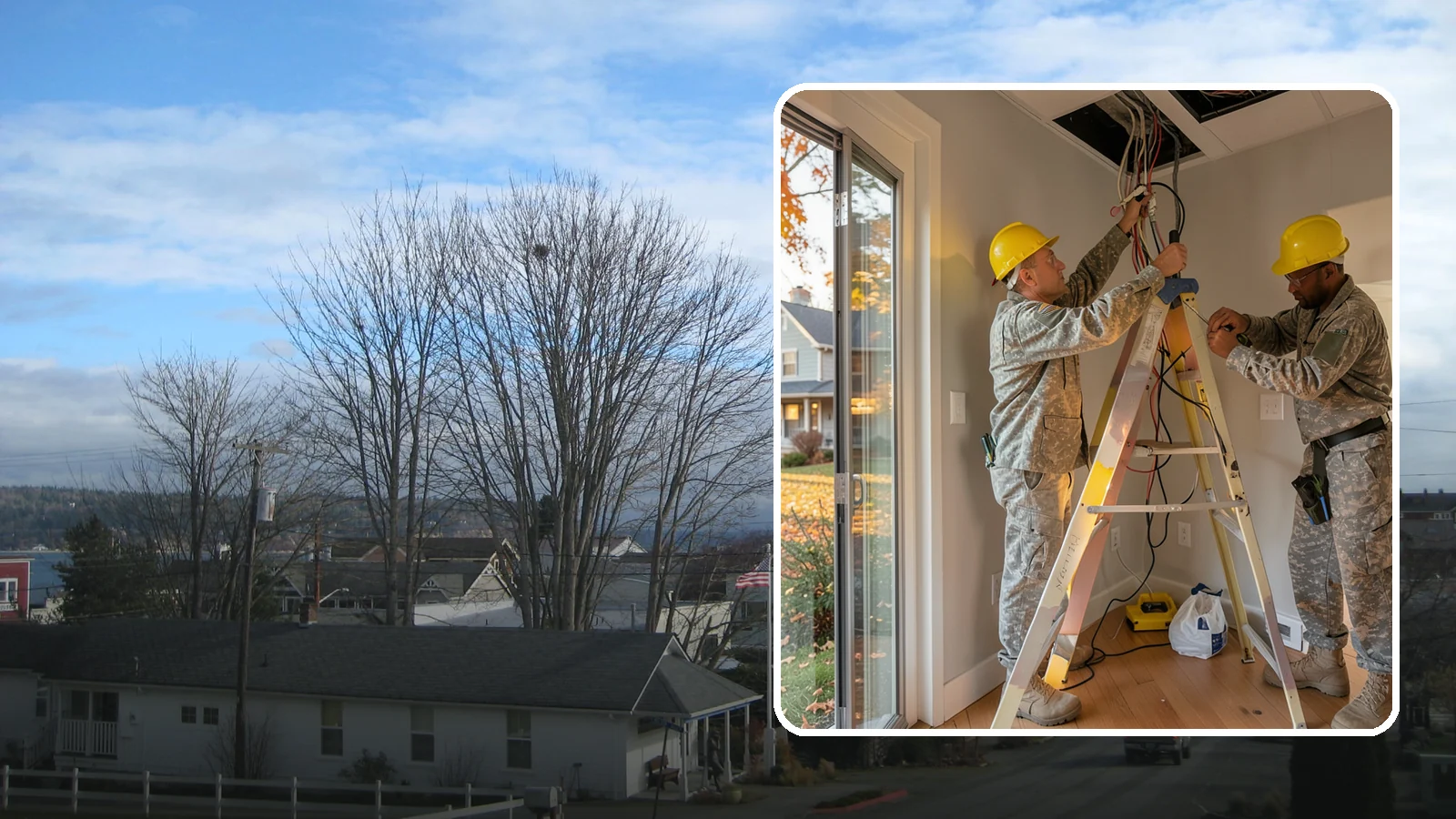 LED Lighting Retrofit in Langley, Island County, WA - An LED lighting retrofit that slashes electricity use while brightening every room.