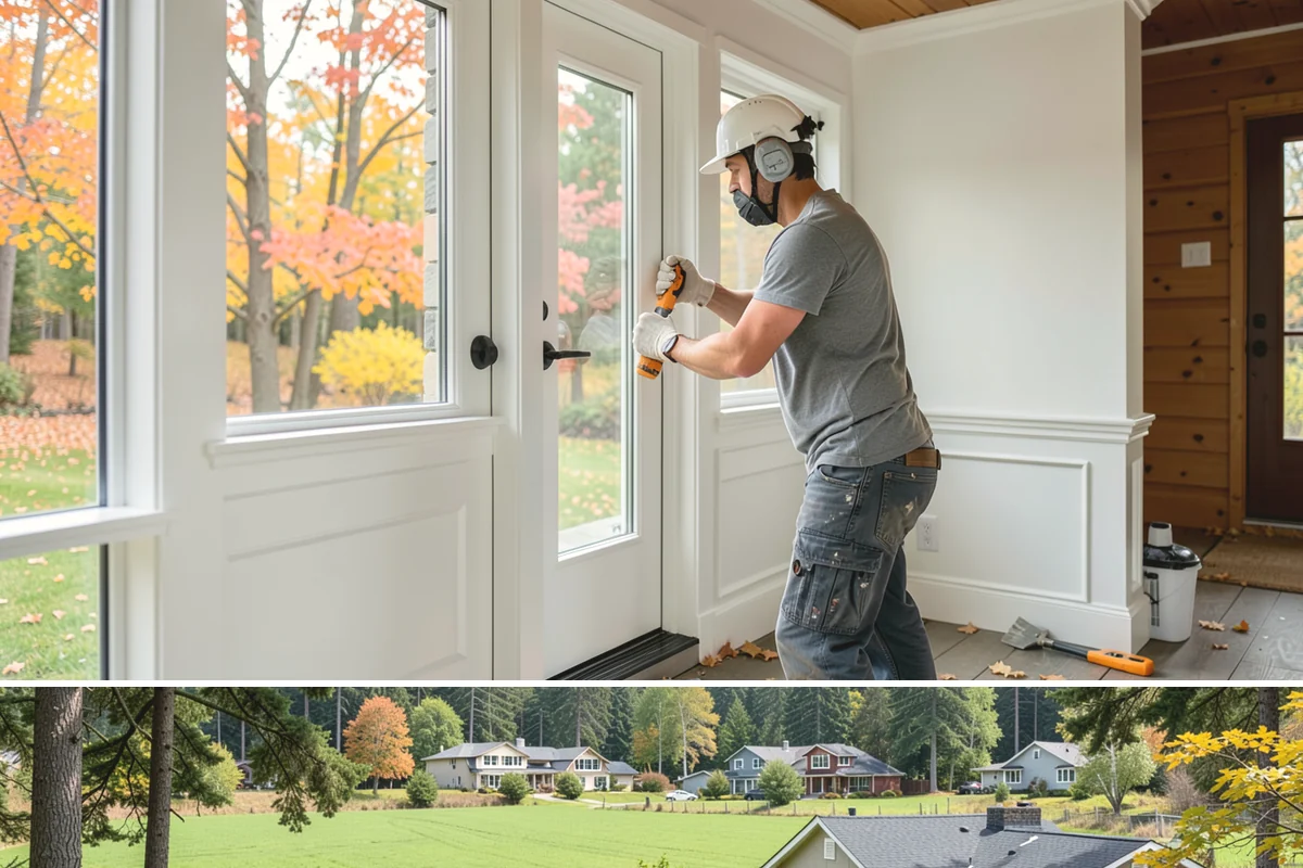 LED Lighting Retrofit in Lyman, Skagit County, WA - Fall is popular as daylight shortens, but retrofits can be done in any season.