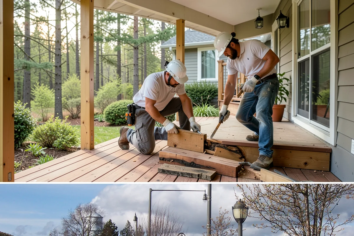 LED Lighting Retrofit in Marysville, Snohomish County, WA - Fall is popular as daylight shortens, but retrofits can be done in any season.