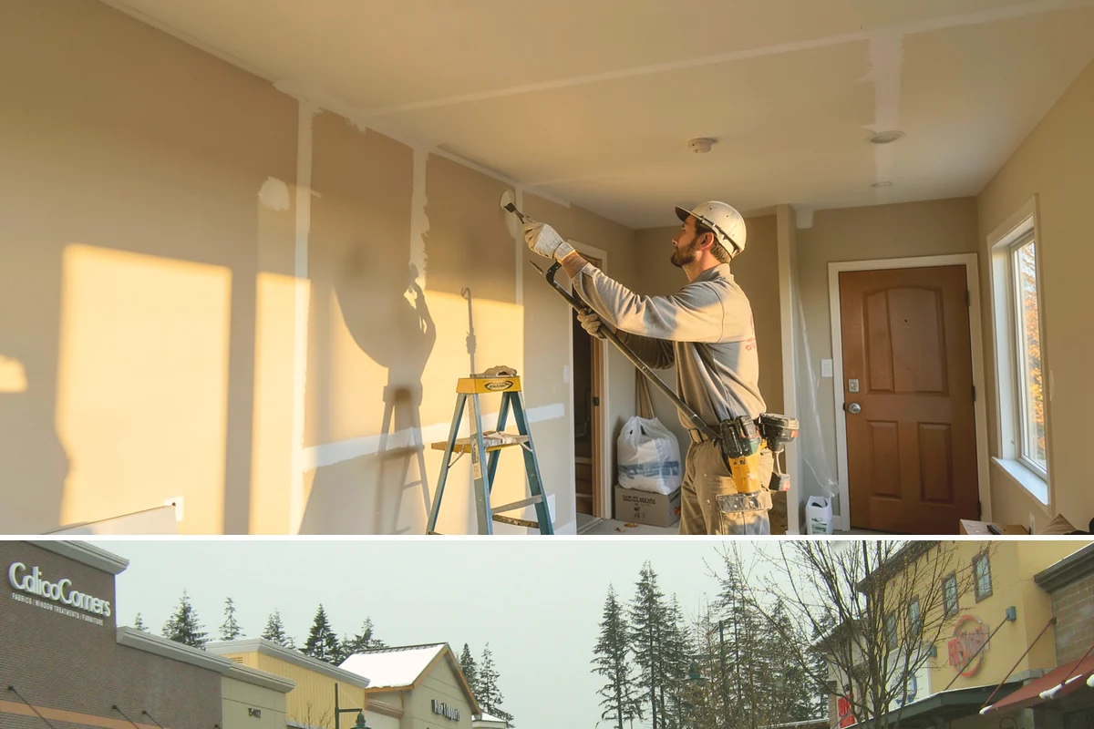 LED Lighting Retrofit in Mill Creek, Snohomish County, WA - Fall is popular as daylight shortens, but retrofits can be done in any season.