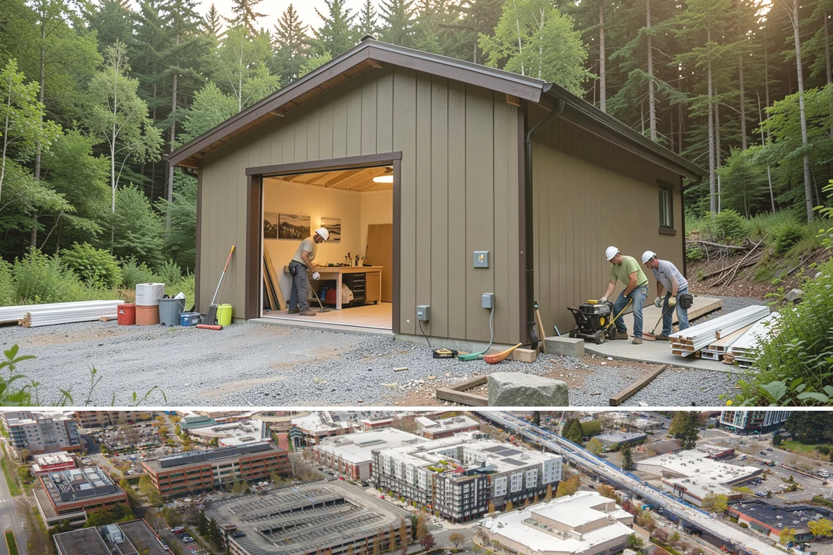 LED Lighting Retrofit in Redmond, King County, WA - Fall is popular as daylight shortens, but retrofits can be done in any season.