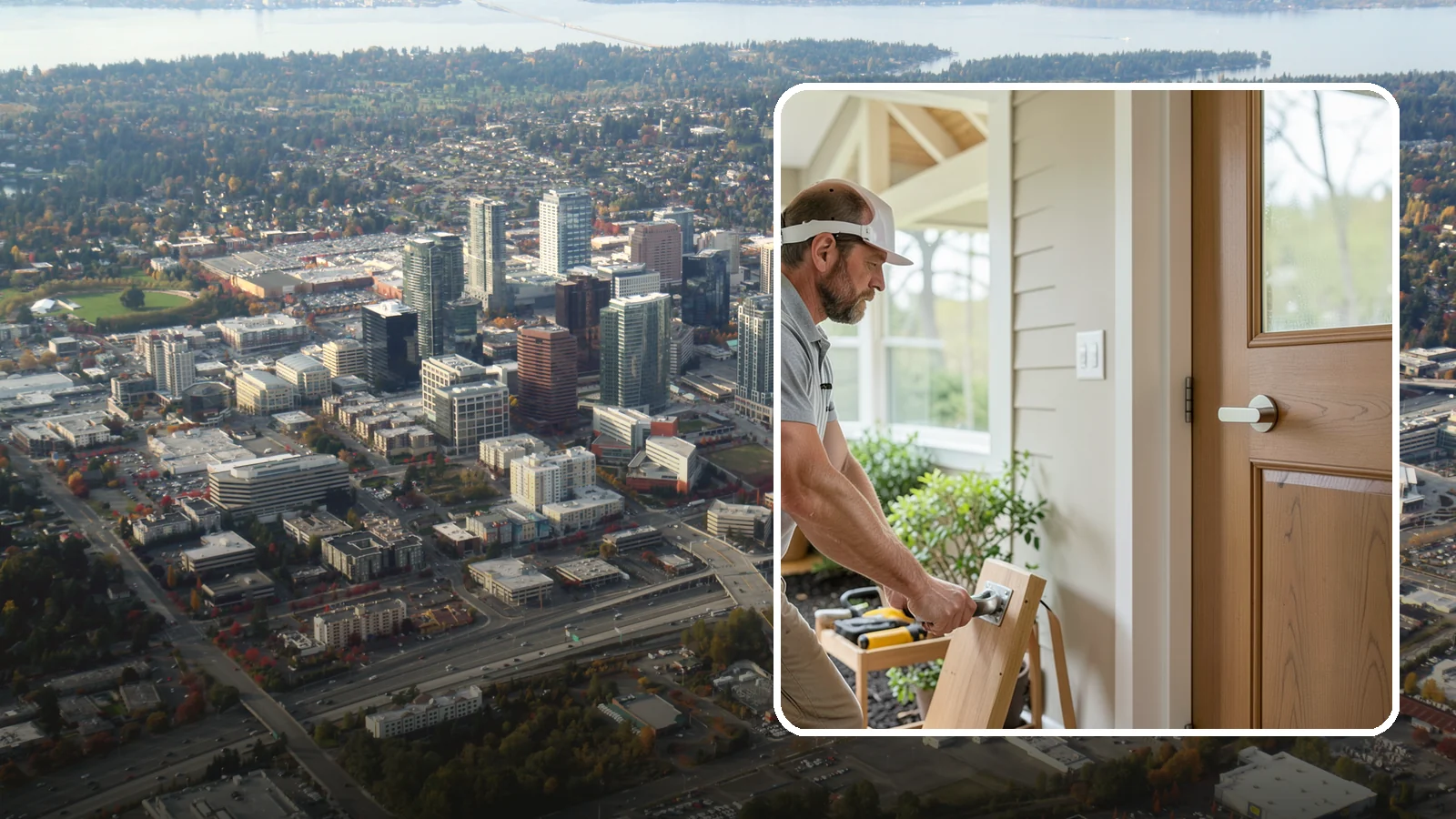 Lever Door Handle Installation in Bellevue, King County, WA - We swap knobs for lever handles that open easily for arthritic hands and limited grip strength.