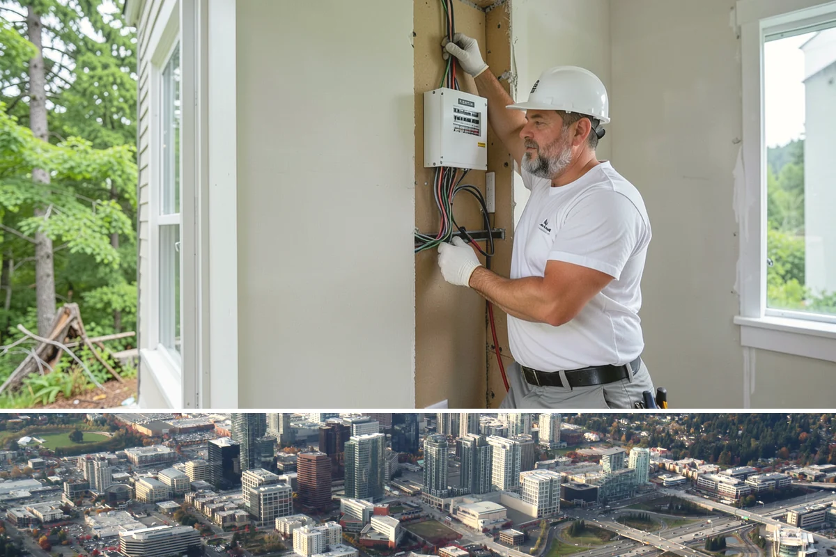 Lever Door Handle Installation in Bellevue, King County, WA - Lever handle upgrades are quick indoor work suitable for any time of year.