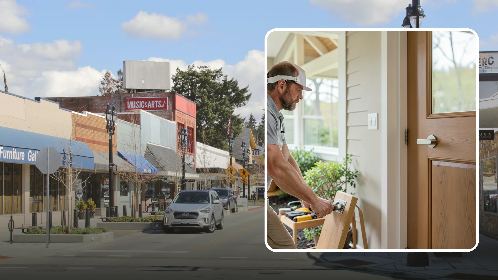 Lever Door Handle Installation in Bothell, King County, WA - We swap knobs for lever handles that open easily for arthritic hands and limited grip strength.