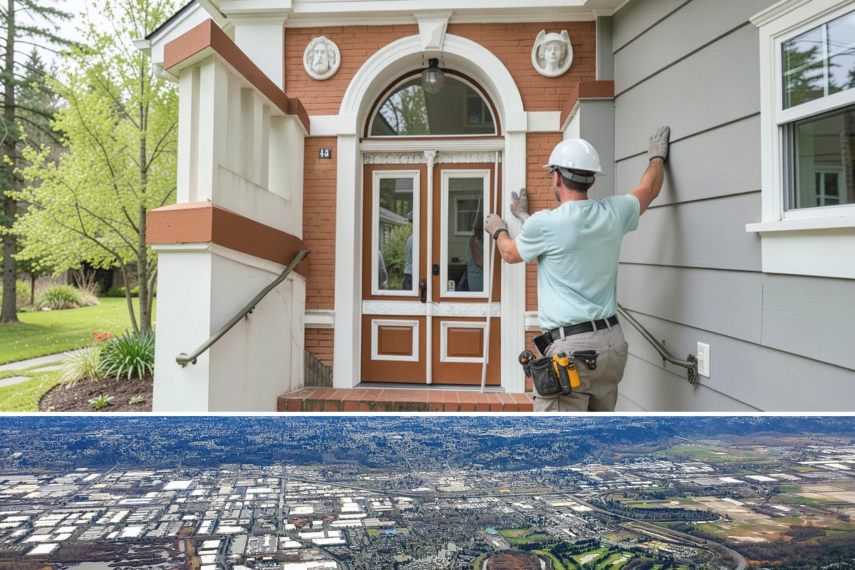 Lever Door Handle Installation in Kent, King County, WA - Lever handle upgrades are quick indoor work suitable for any time of year.