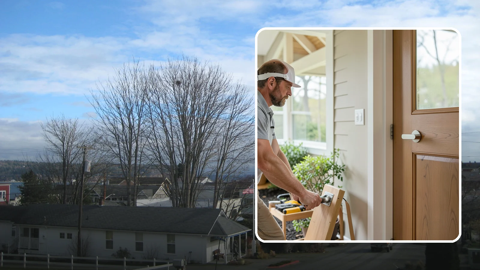 Lever Door Handle Installation in Langley, Island County, WA - We swap knobs for lever handles that open easily for arthritic hands and limited grip strength.