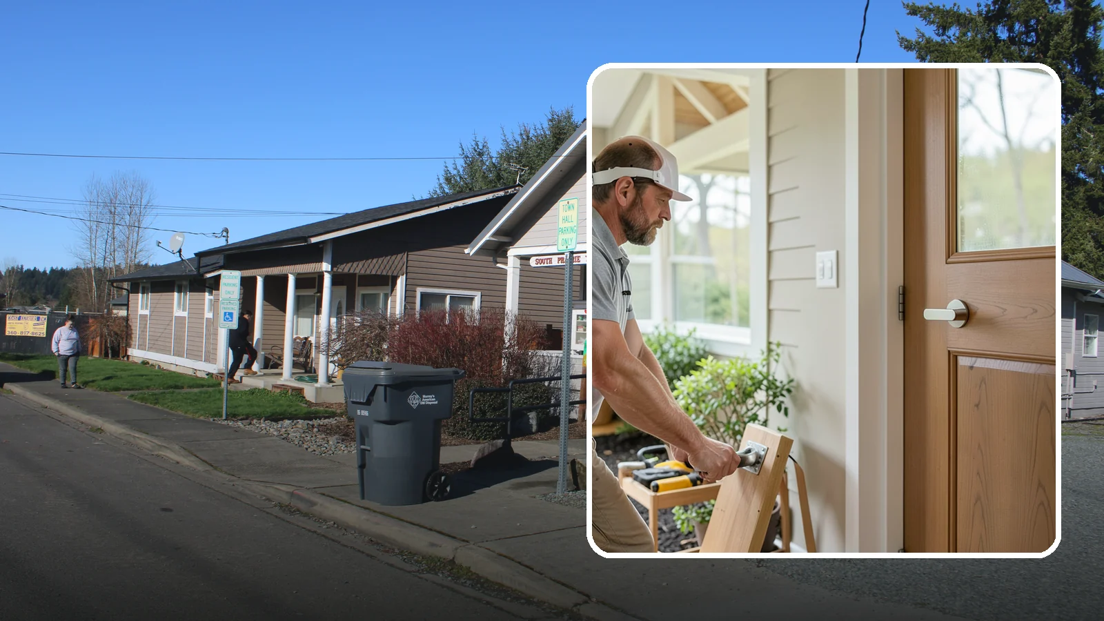Lever Door Handle Installation in South Prairie, Pierce County, WA - We swap knobs for lever handles that open easily for arthritic hands and limited grip strength.
