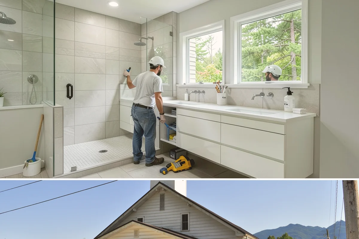 Light Fixture Installation in Concrete, Skagit County, WA - Fixture installation happens year-round and refreshes interiors during darker seasons.
