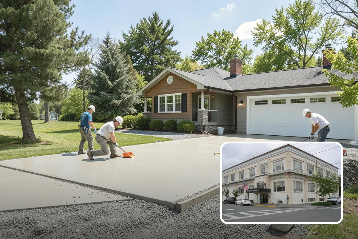 Linear Drain Installation in Anacortes, Skagit County, WA - Allows a clean single-slope floor