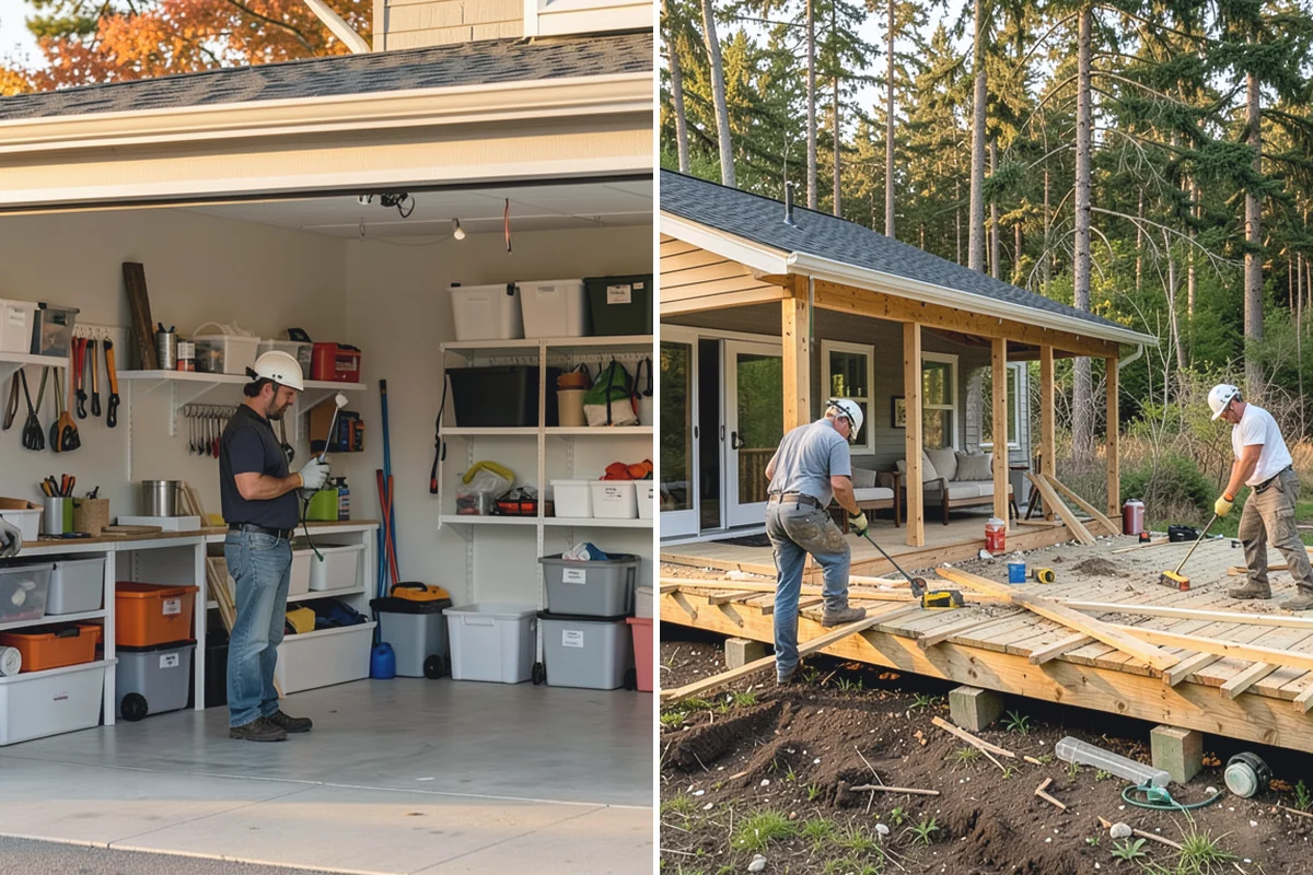 Linear Drain Installation in Auburn, King County, WA - Position the linear drain along the chosen edge