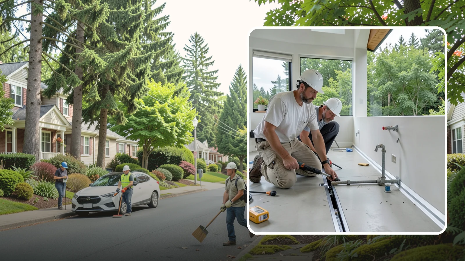 Linear Drain Installation in Beaux Arts Village, King County, WA - A linear drain installation replaces a center drain with a sleek trench that improves flow and design.
