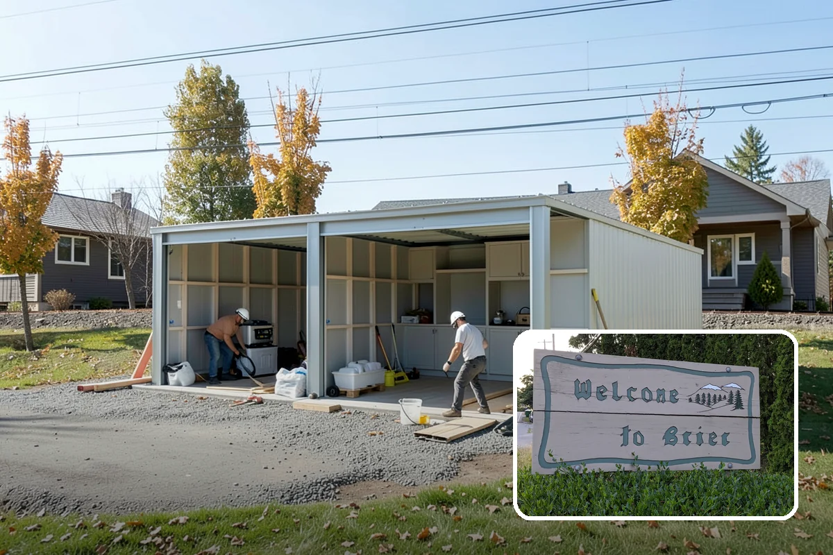 Linear Drain Installation in Brier, Snohomish County, WA - Allows a clean single-slope floor