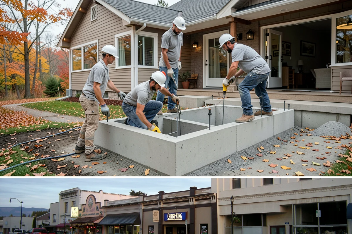 Linear Drain Installation in Burlington, Skagit County, WA - Because it reshapes the shower floor, a linear drain is best installed during a slower-season rebuild for careful slope work.