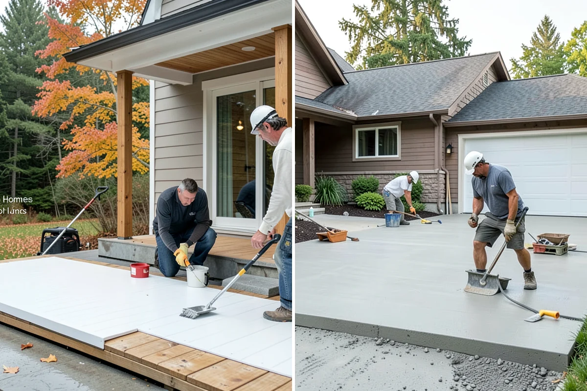 Linear Drain Installation in Clyde Hill, King County, WA - Position the linear drain along the chosen edge