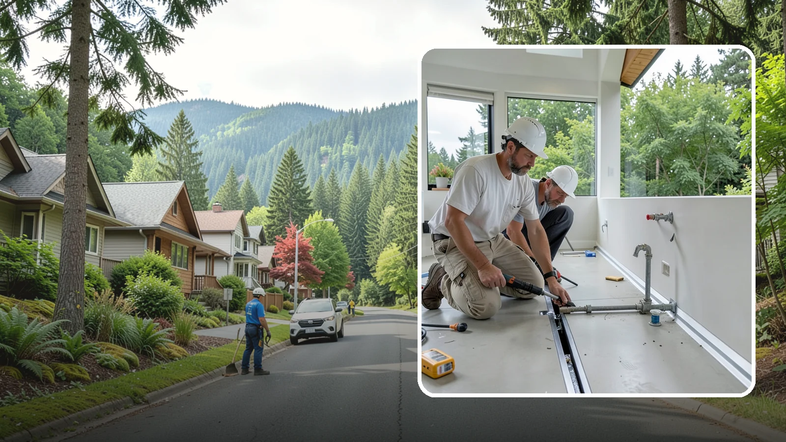 Linear Drain Installation in Darrington, Snohomish County, WA - A linear drain installation replaces a center drain with a sleek trench that improves flow and design.