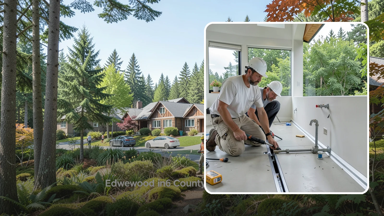 Linear Drain Installation in Edgewood, Pierce County, WA - A linear drain installation replaces a center drain with a sleek trench that improves flow and design.