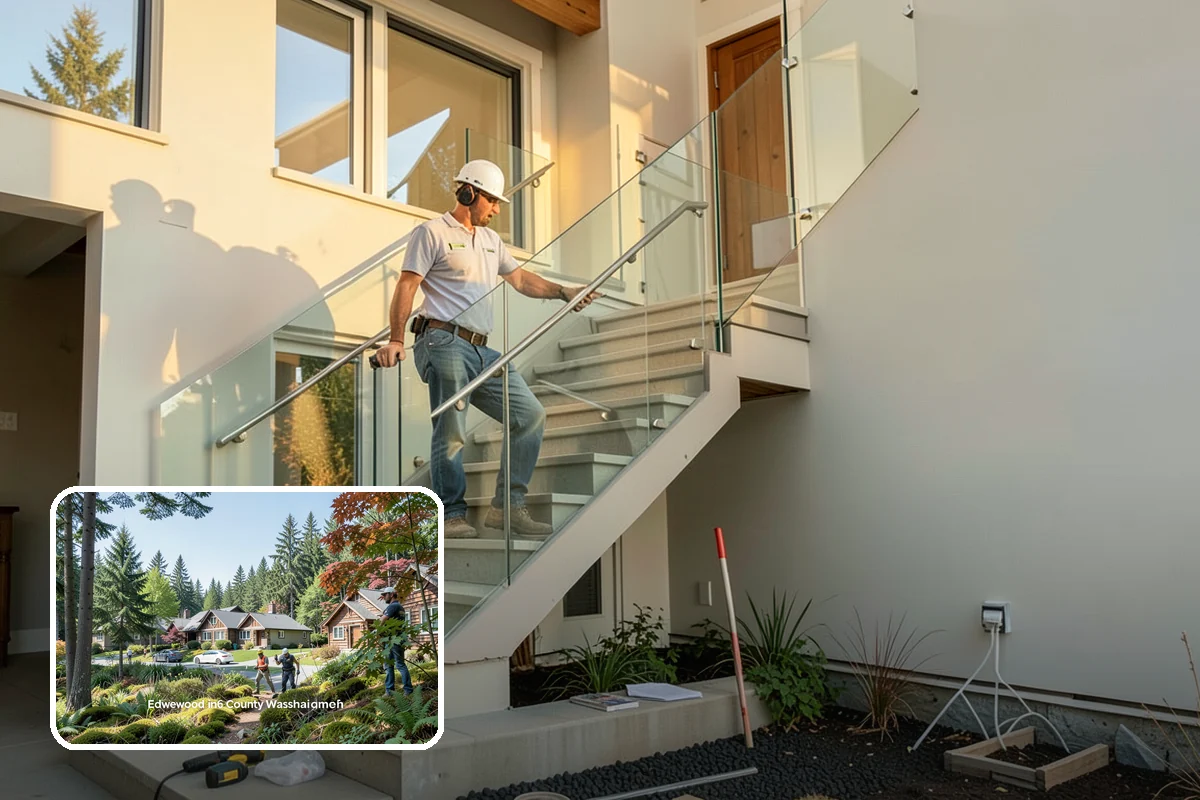 Linear Drain Installation in Edgewood, Pierce County, WA - Allows a clean single-slope floor