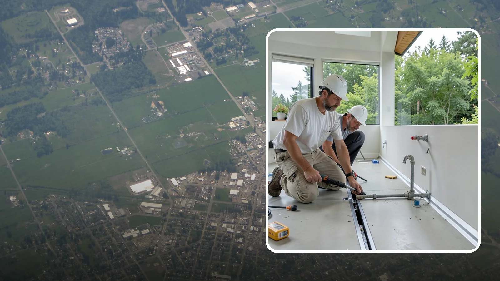 Linear Drain Installation in Enumclaw, King County, WA - A linear drain installation replaces a center drain with a sleek trench that improves flow and design.