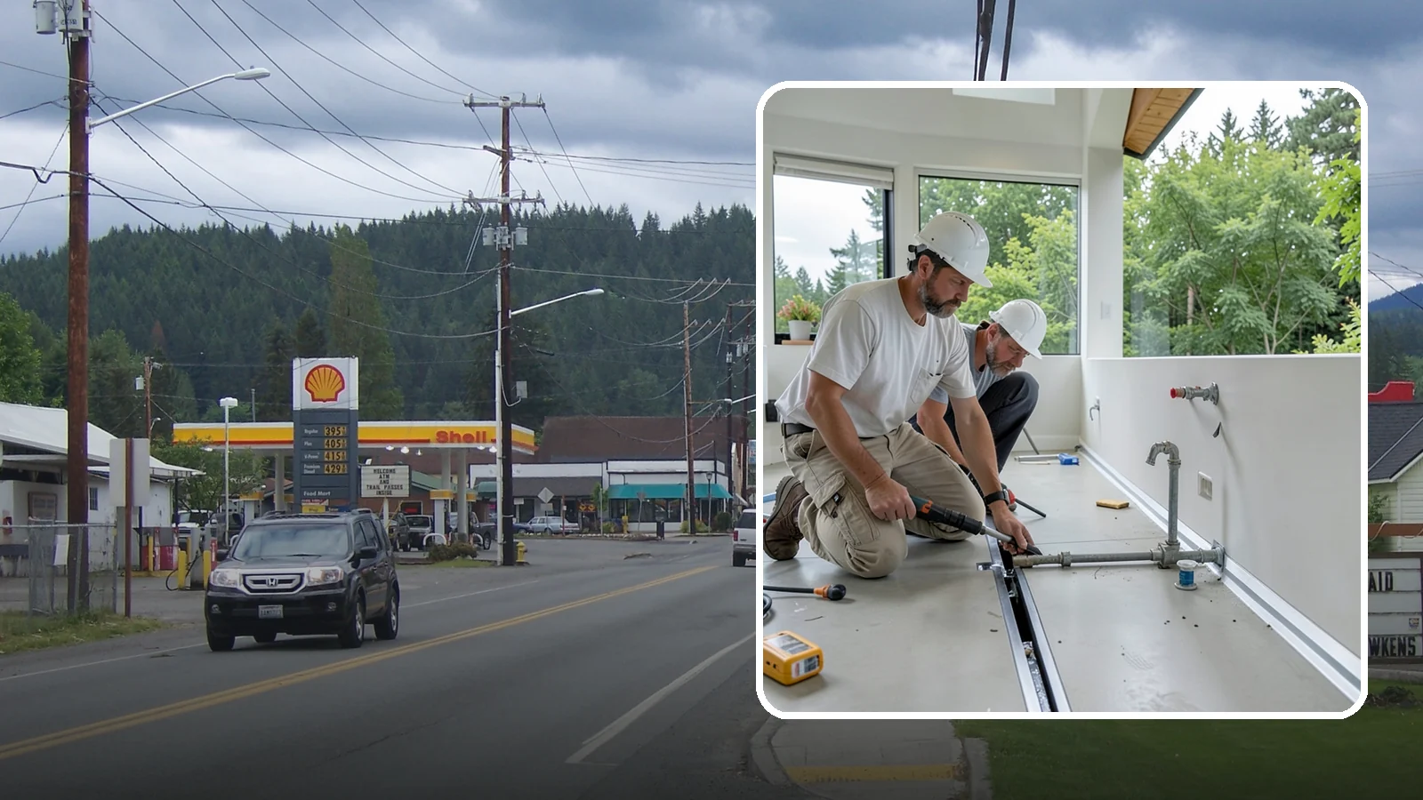 Linear Drain Installation in Granite Falls, Snohomish County, WA - A linear drain installation replaces a center drain with a sleek trench that improves flow and design.
