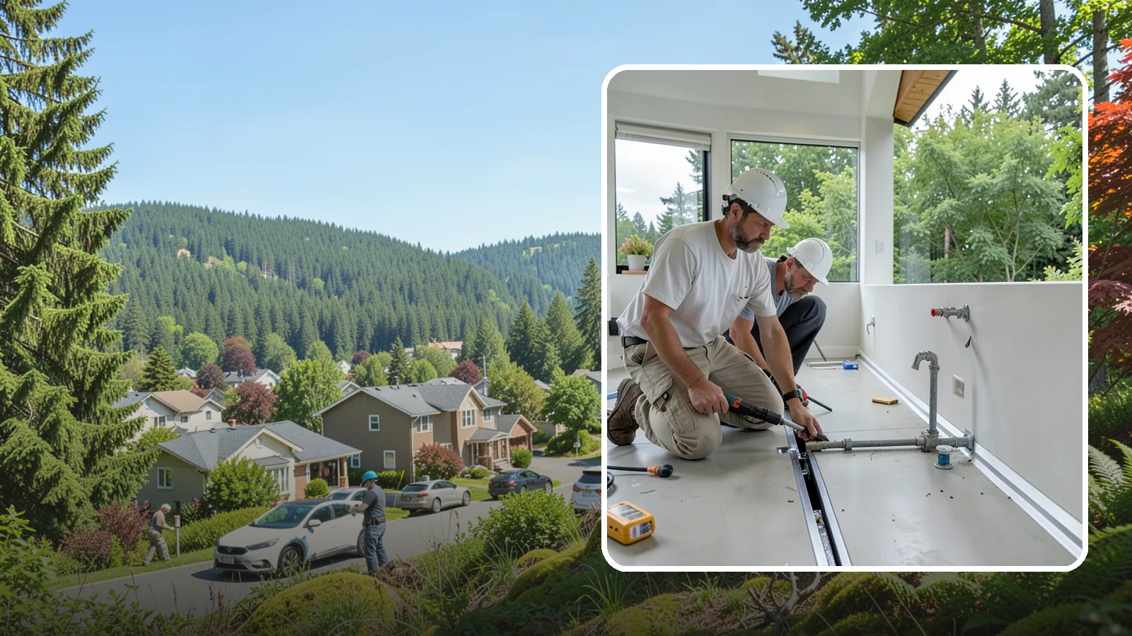 Linear Drain Installation in Index, Snohomish County, WA - A linear drain installation replaces a center drain with a sleek trench that improves flow and design.