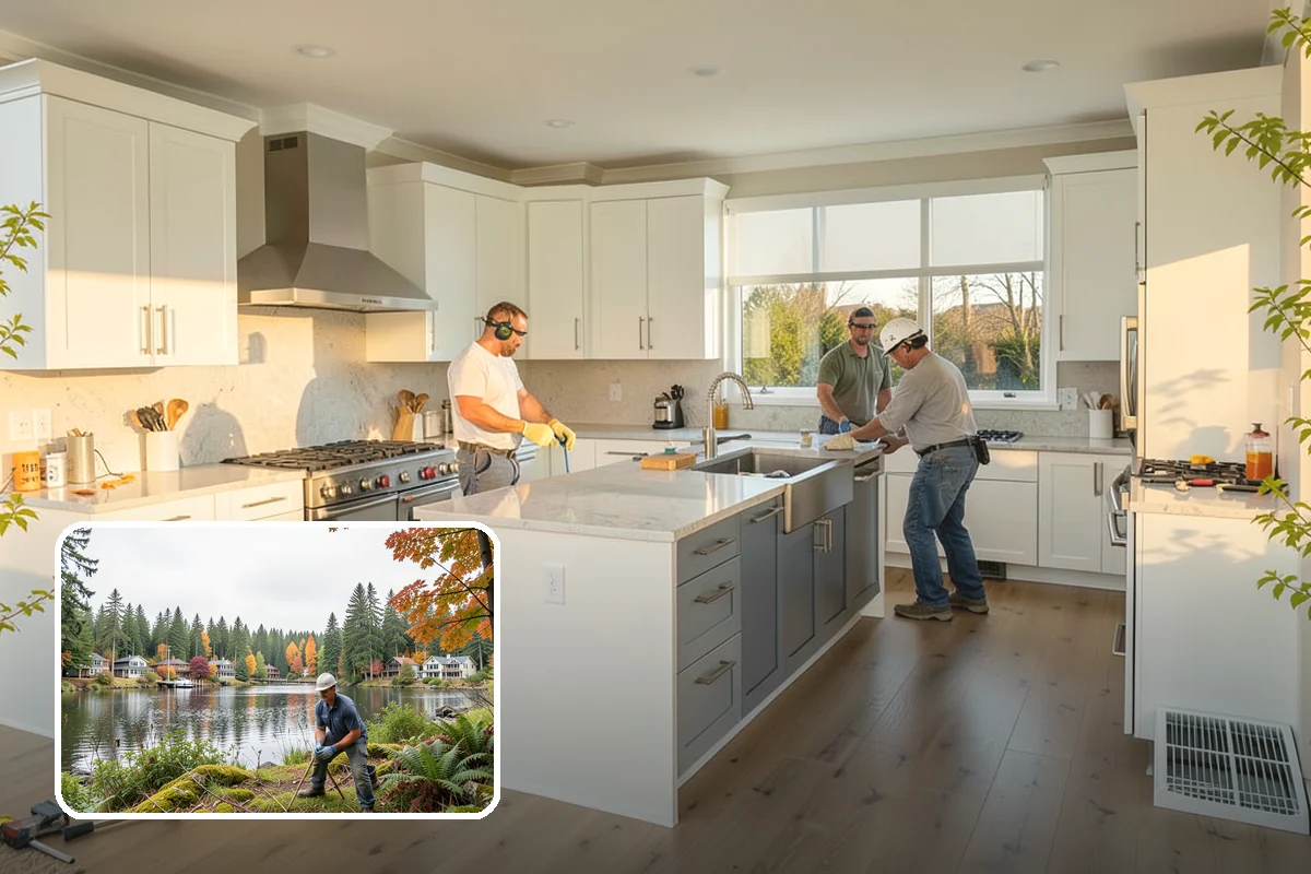 Linear Drain Installation in La Conner, Skagit County, WA - Allows a clean single-slope floor