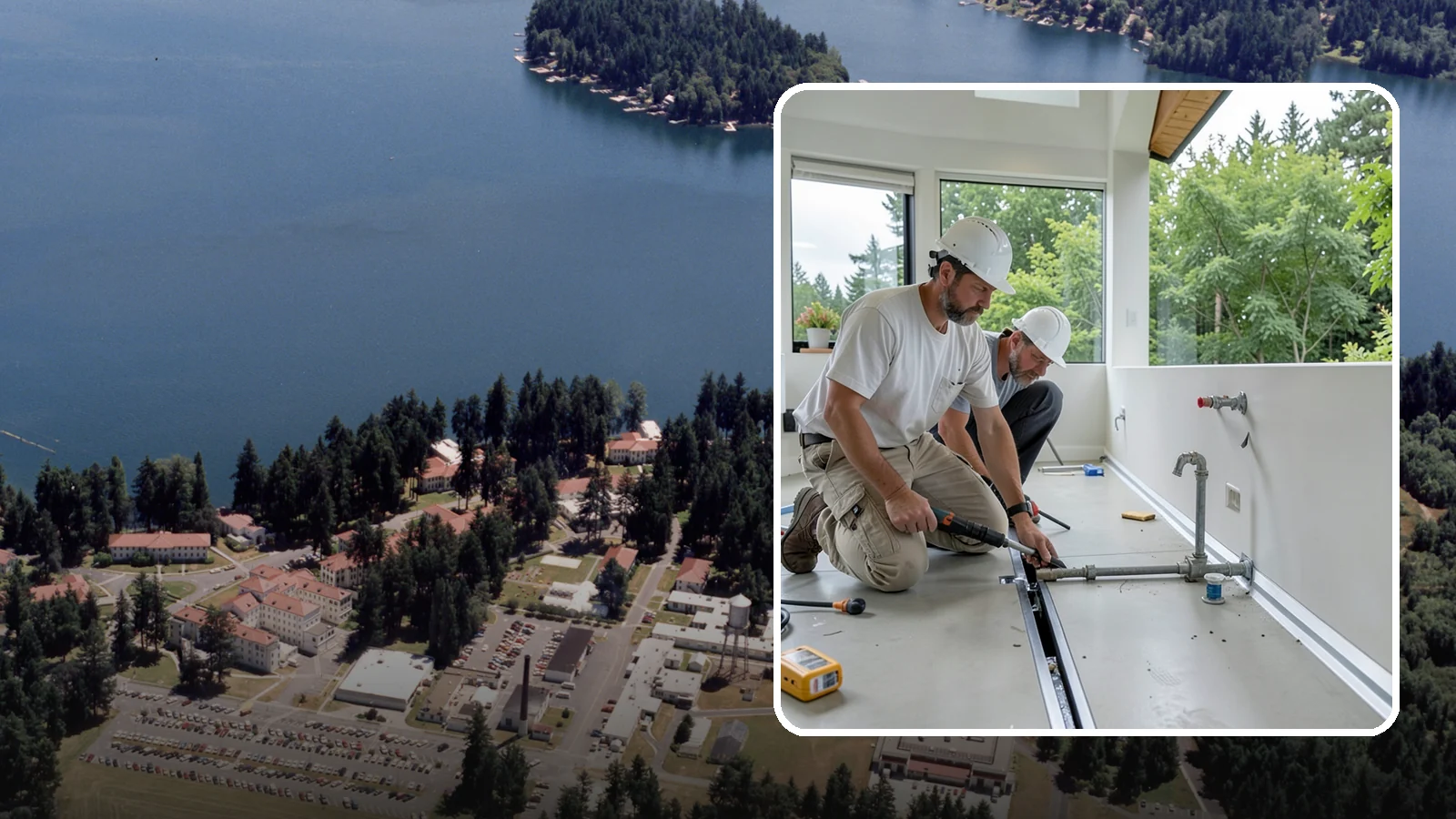 Linear Drain Installation in Lakewood, Pierce County, WA - A linear drain installation replaces a center drain with a sleek trench that improves flow and design.