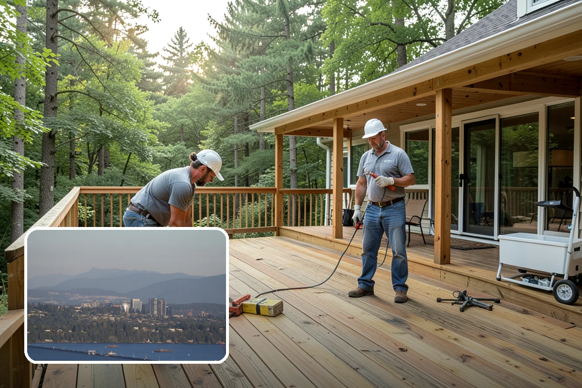 Linear Drain Installation in Medina, King County, WA - Allows a clean single-slope floor