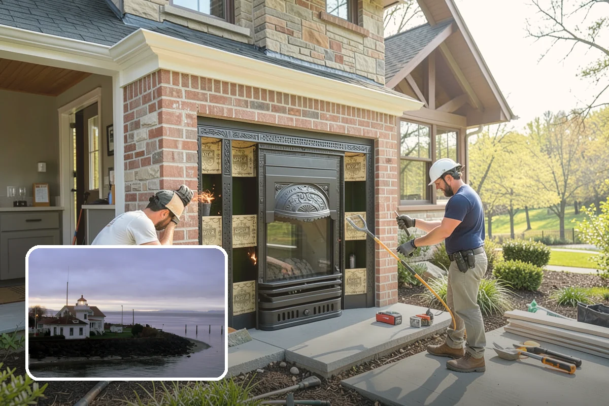 Linear Drain Installation in Mukilteo, Snohomish County, WA - Allows a clean single-slope floor