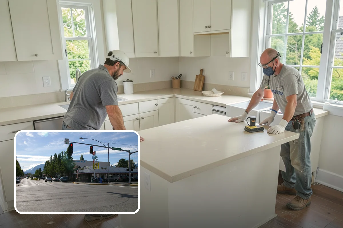 Linear Drain Installation in North Bend, King County, WA - Allows a clean single-slope floor
