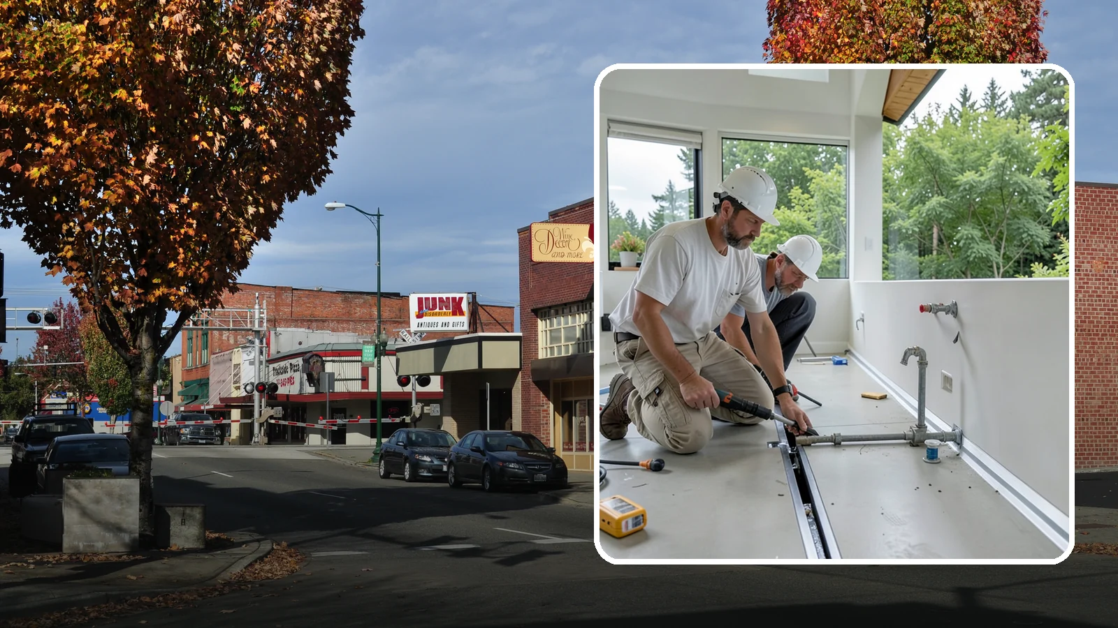 Linear Drain Installation in Puyallup, Pierce County, WA - A linear drain installation replaces a center drain with a sleek trench that improves flow and design.